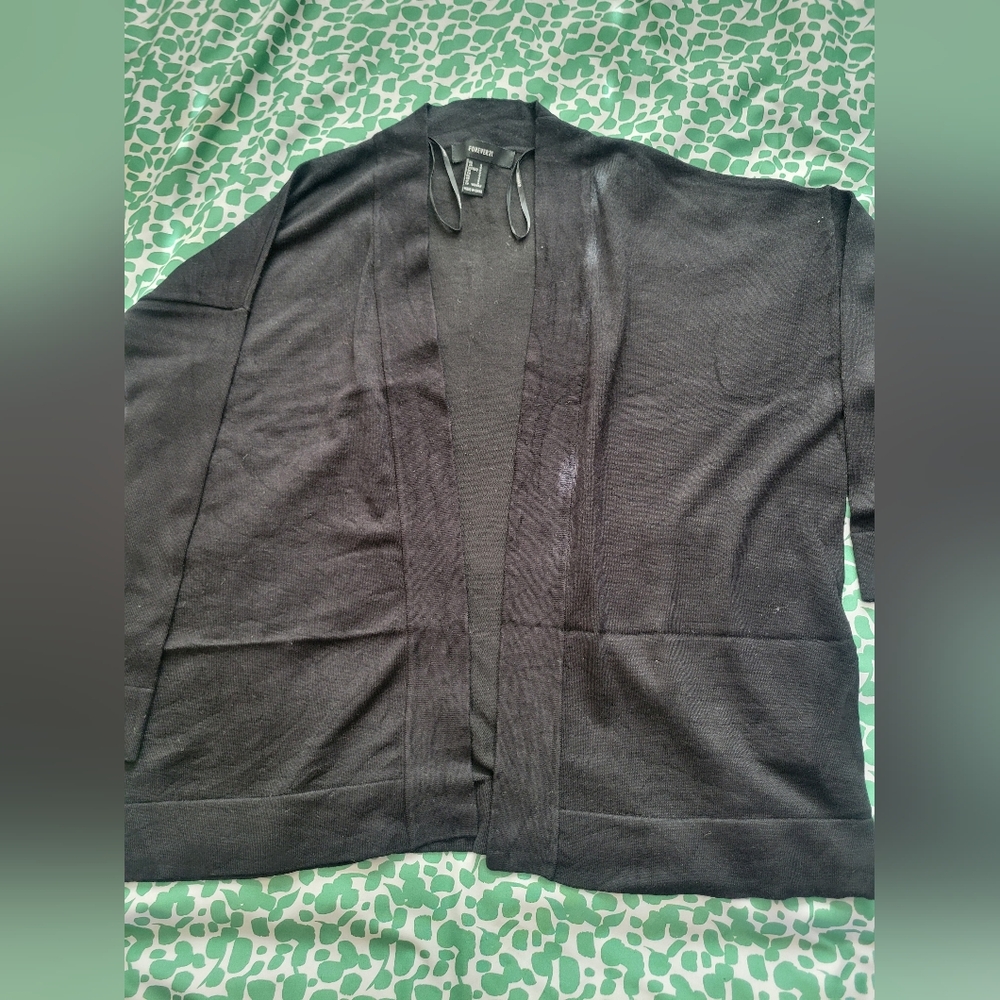 Forever 21 Black Cardigan Sweater